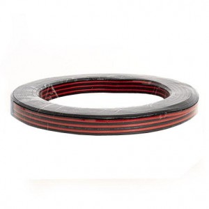 Oem - Led szalag vezeték 2x0,35 mm² Piros-Fekete - MV25-2-035