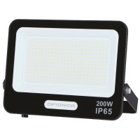 Optonica - LED SMD reflektor 300W 6000K Fekete test IP65 30cm kábellel