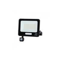 Optonica - LED SMD mozgásérzékelős reflektor, fekete, 50W IP65 4000K Optonica - LED SMD mozgásérzékelős reflektor, fekete, 50W IP65 4000K