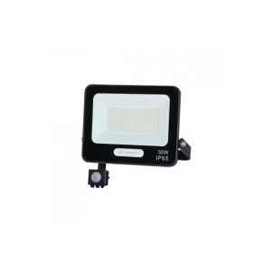 Optonica - LED SMD mozgásérzékelős reflektor, fekete, 50W IP65 4000K
