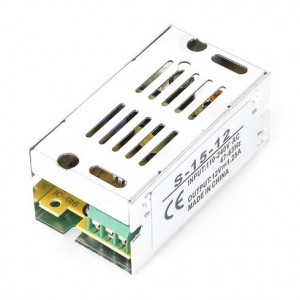 Optonica - LED tápegység 15W 12V 1.25A beltéri fémházas - 18349NR Optonica - LED tápegység 15W 12V 1.25A beltéri fémházas - 18349NR