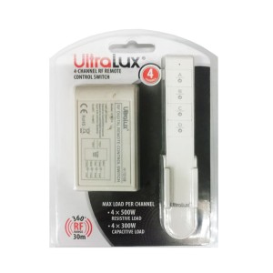 Ultralux - RF vezetéknélküli kapcsoló, 4 csatornás SCRF4 - HT035