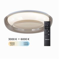 Ultralux - LED Mennyezeti lámpa távirányítóval, CCT+DIM, 72W, 3000-6000K, 7200lm, 95X500mm