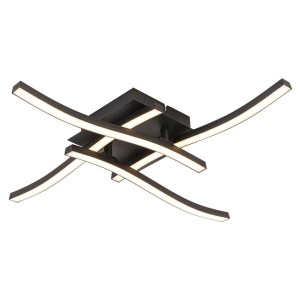 Vivalux - River Led mennyezeti lámpa, IP20, 1200lm 24W - fekete 