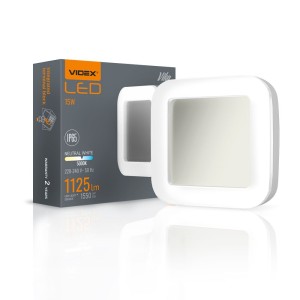 Videx - 15W mennyezeti lámpatest,190mm x 190mm, fehér , IP65, 5000K - VLE-BHFS-155